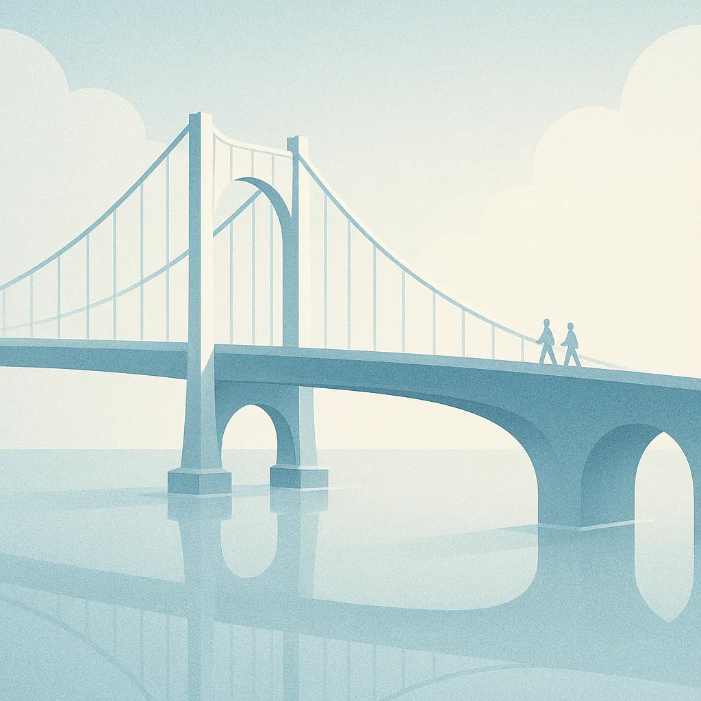 Pont symbolisant la transformation